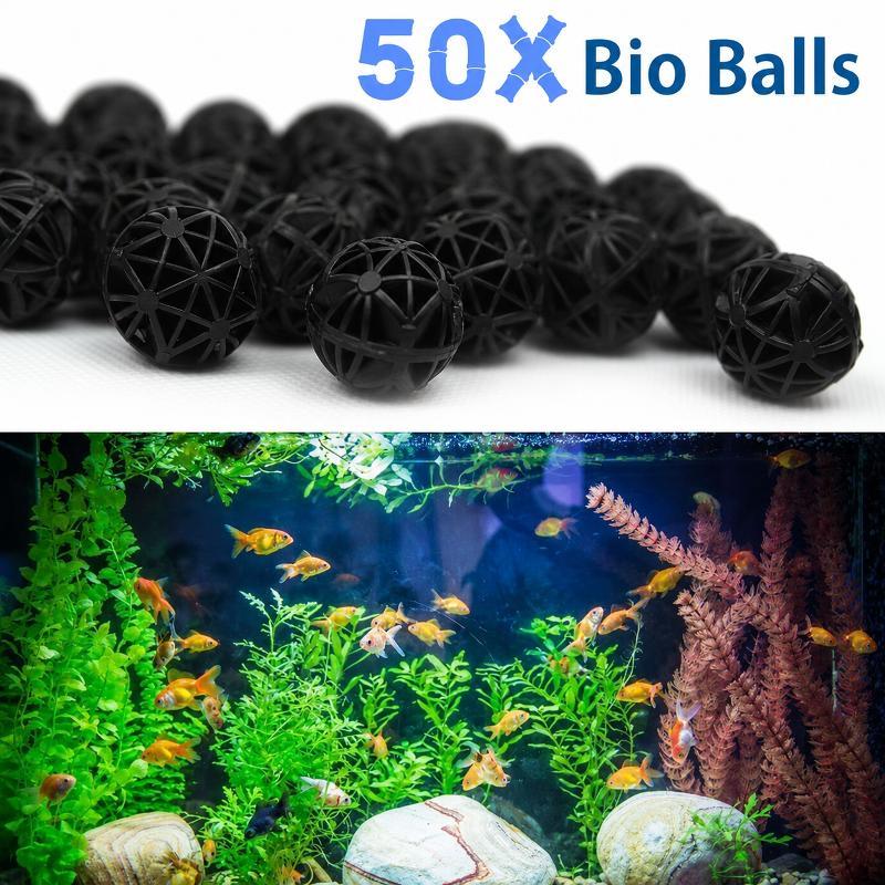 Aquarium Fertilizer - 50 Adet 16mm Akvaryum Biyolojik Filtre