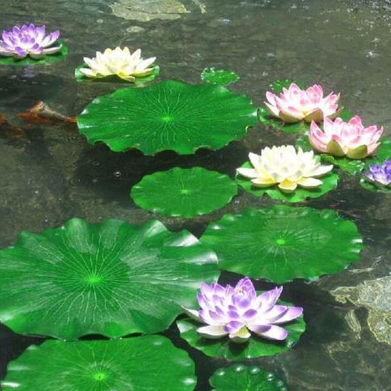 Aquarium Moss - 2026 Yapay Nilüfer Yaprakları Çiçeksiz Havuz