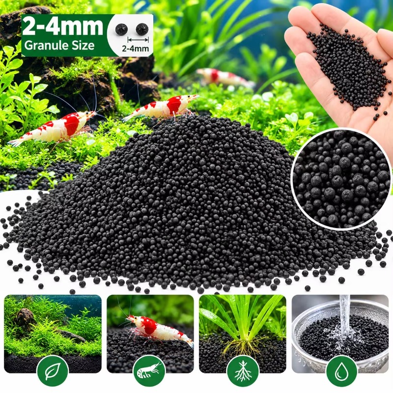 Aquarium Planted Tank Filter - Sulak Bitkiler İçin Siyah Akvaryum Tabanı,