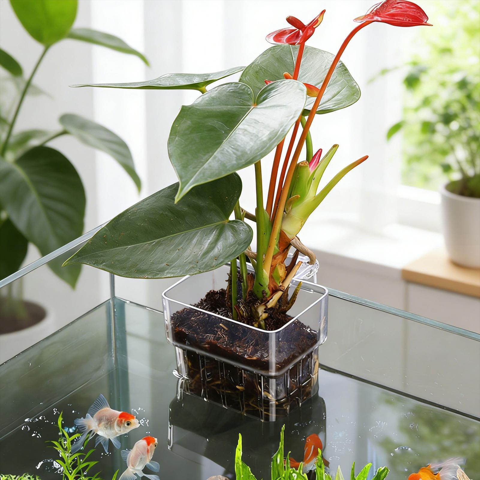 Akvaryum Bitki Sepeti Şeffaf B - Plant Aquarium Pot incelemesi ve fiyatı